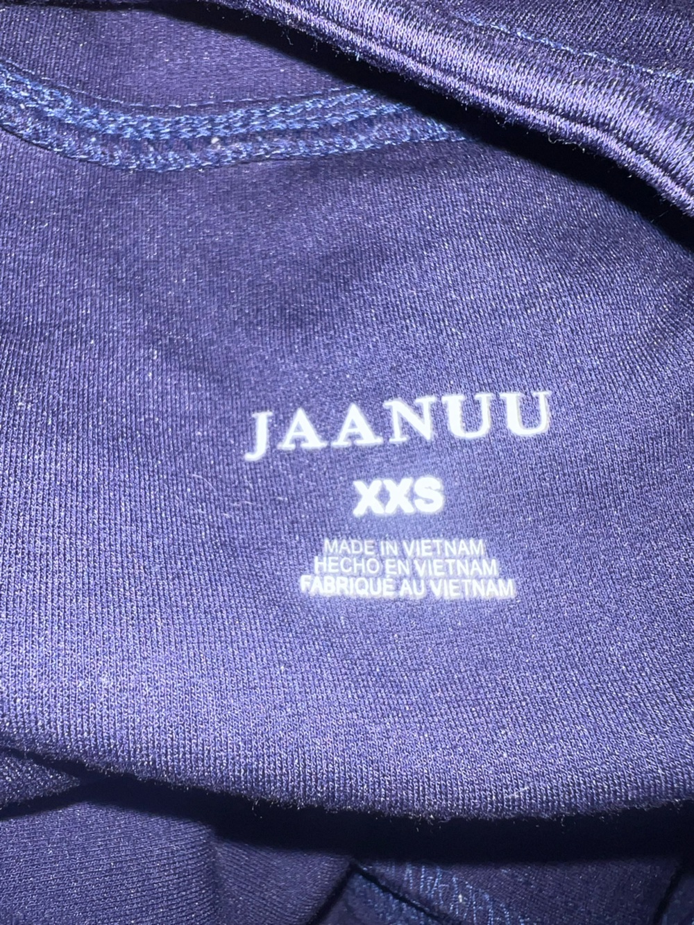 Jaanuu Scrub 3 Piece Set Navy Blue Top xxs, Jacket xs, Joggers xs - Picture 6 of 8